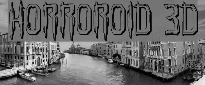Horroroid 3D Font examples