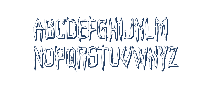 Horroroid 3D Lowercase