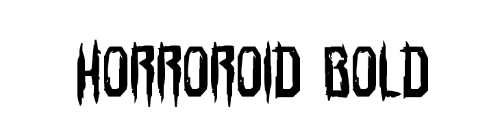 Horroroid Bold  नि: शुल्क फ़ॉन्ट्स डाउनलोड