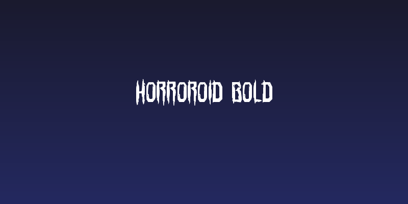 Horroroid Bold Social Header