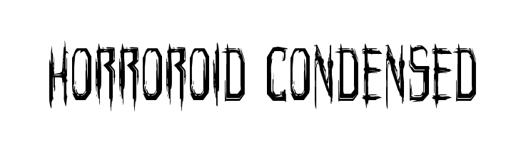 Horroroid Condensed  Fuentes Gratis Descargar