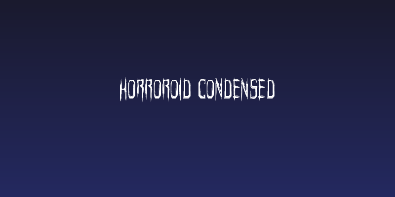 Horroroid Condensed Social Header
