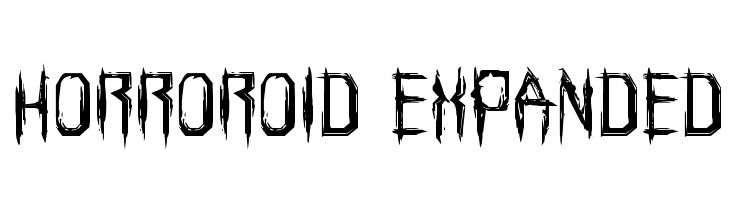 Horroroid Expanded  Fuentes Gratis Descargar