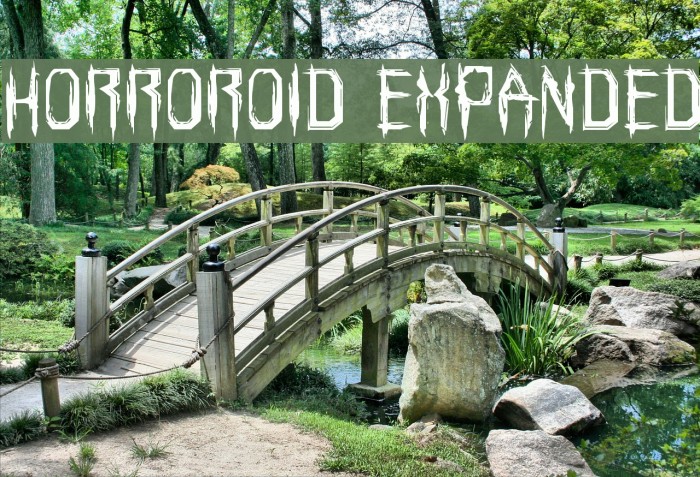 Horroroid Expanded Fonte examples