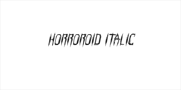 Horroroid Italic Logo