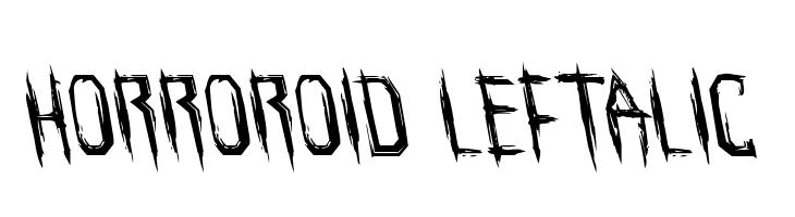 Horroroid Leftalic  免费字体下载