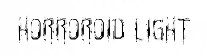 Horroroid Light  Free Fonts Download