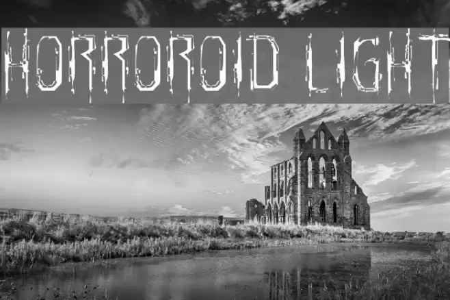 Horroroid Light Font examples