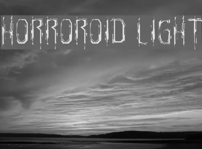 Horroroid Light Font examples