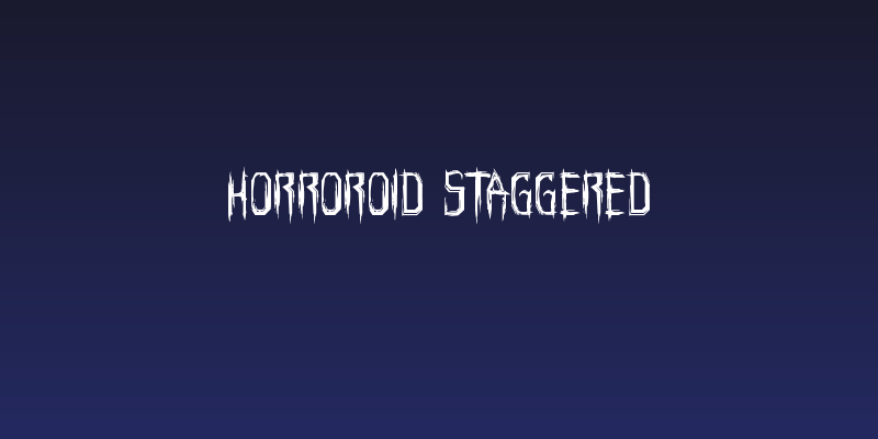 Horroroid Staggered Social Header