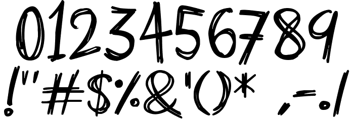 Horrors Font OTHER CHARS