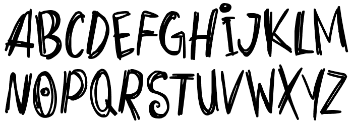 Horrors Font LOWERCASE
