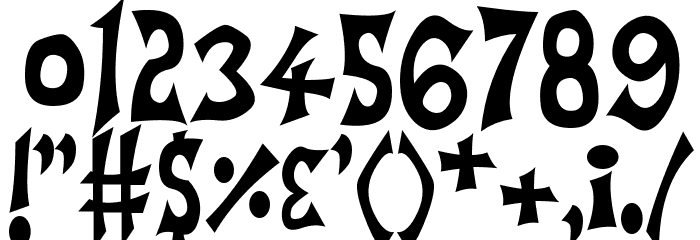 Horrorshow Font OTHER CHARS