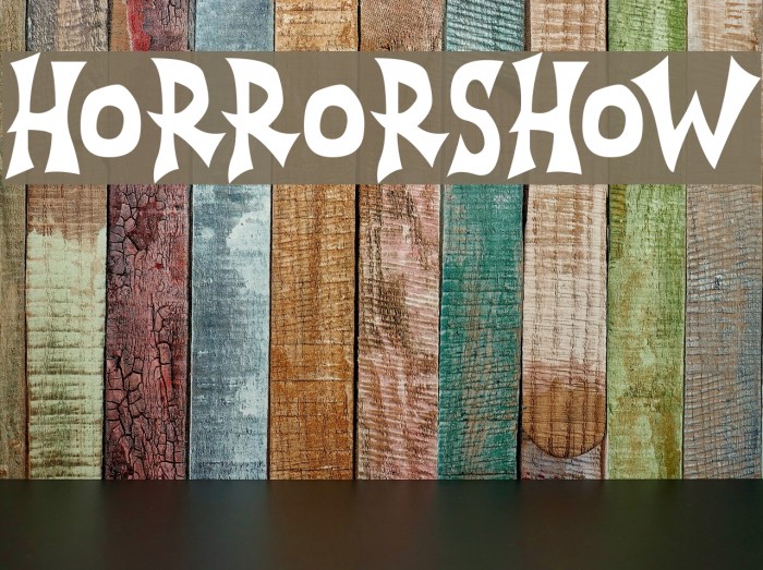Horrorshow Font examples