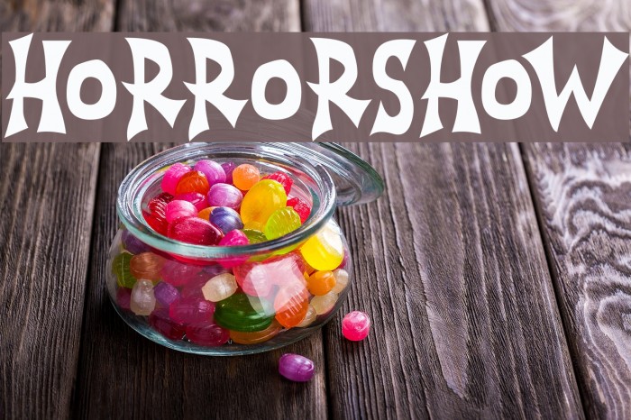 Horrorshow Font examples