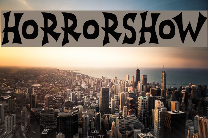 Horrorshow Font examples