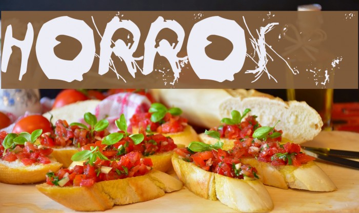 Horros Font examples