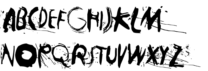 Horros Font LOWERCASE