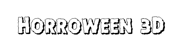 Horroween 3D Font