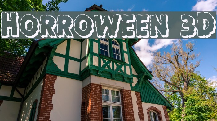 Horroween 3D Font examples