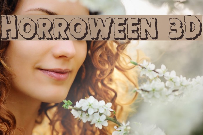 Horroween 3D Font examples