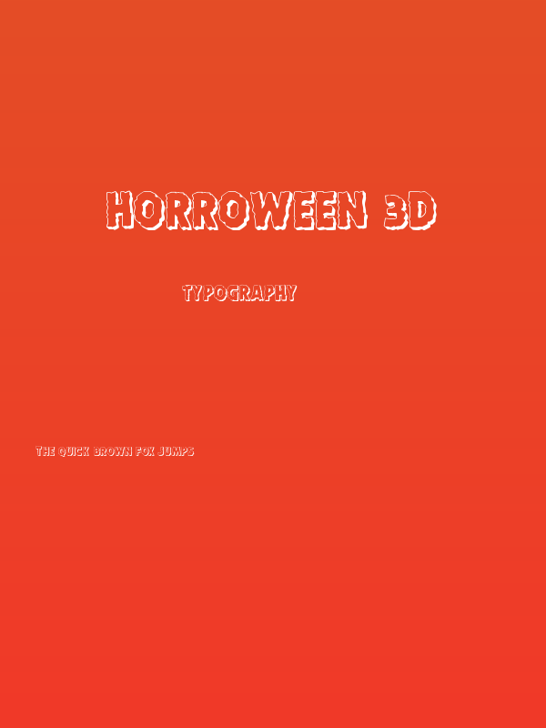 Horroween 3D Poster