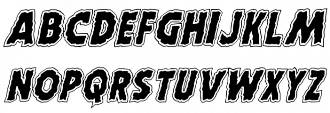 Horroween Academy Italic خط أحرف كبيرة