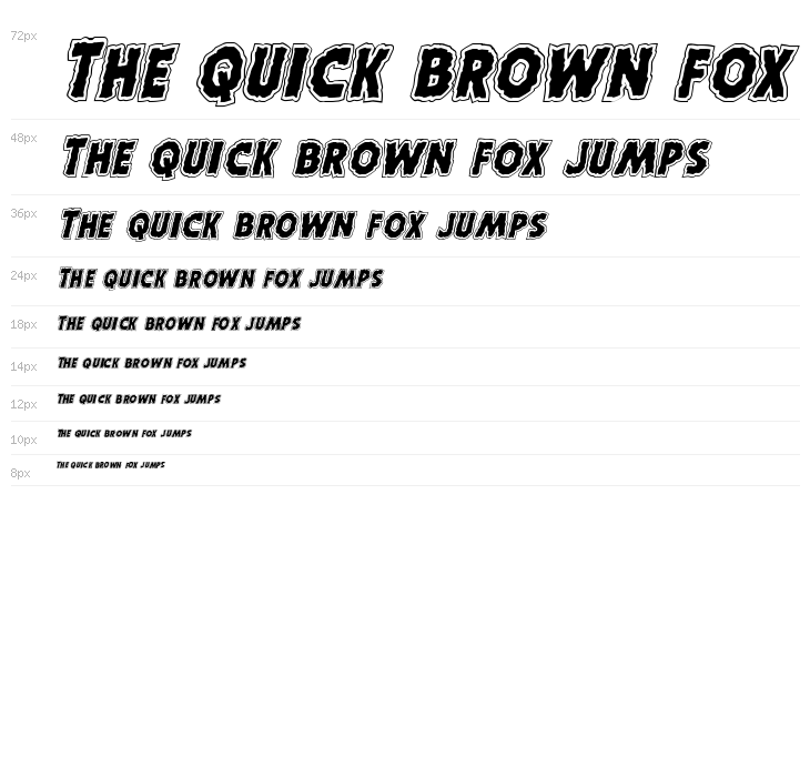 Horroween Academy Italic Waterfall