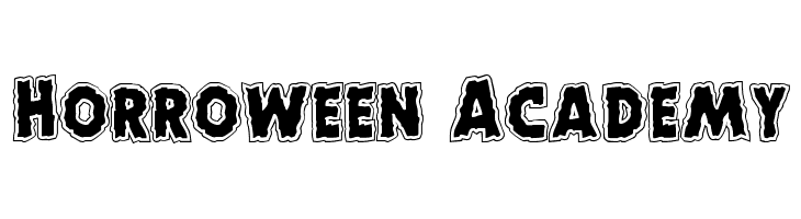 Horroween Academy  font caratteri gratis