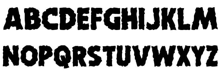 Horroween Bold Font LOWERCASE