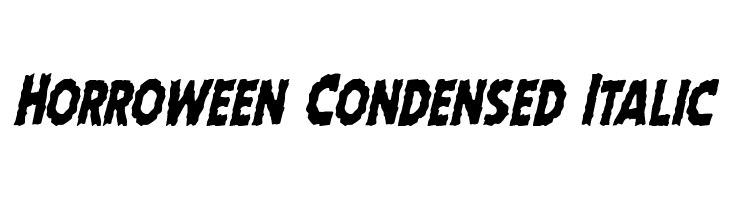 Horroween Condensed Italic  baixar fontes gratis