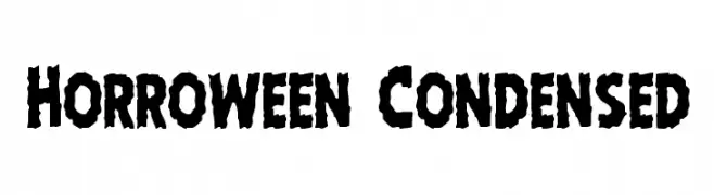 Horroween Condensed  Frei Schriftart Herunterladen