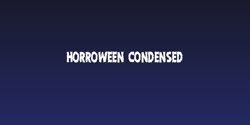 Horroween Condensed Social Header