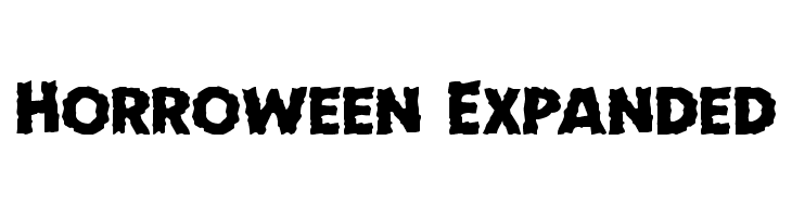 Horroween Expanded Font