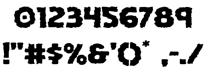 Horroween Expanded Font OTHER CHARS