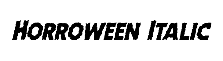 Horroween Italic  Free Fonts Download