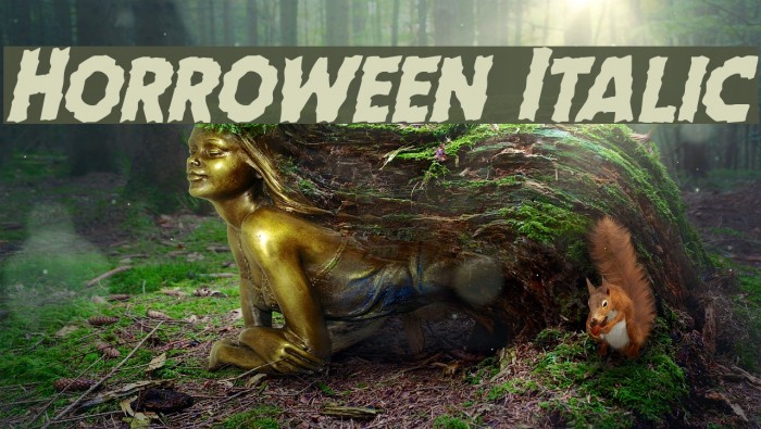 Horroween Italic Example 3