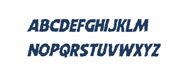 Horroween Italic Lowercase