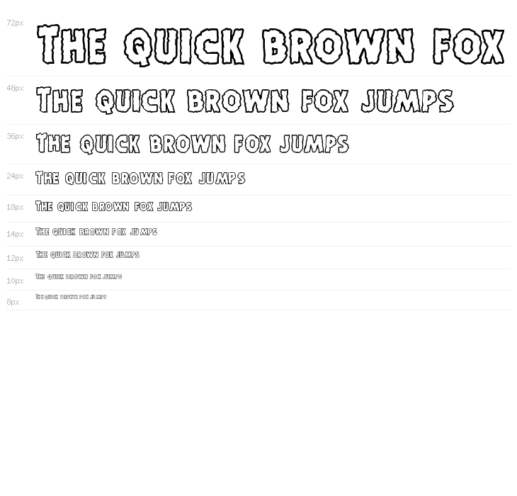 Horroween Outline Waterfall