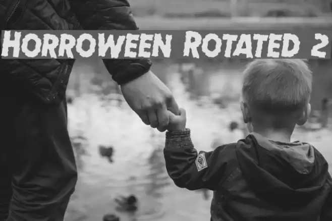 Horroween Rotated 2 Font examples