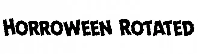Horroween Rotated  Frei Schriftart Herunterladen