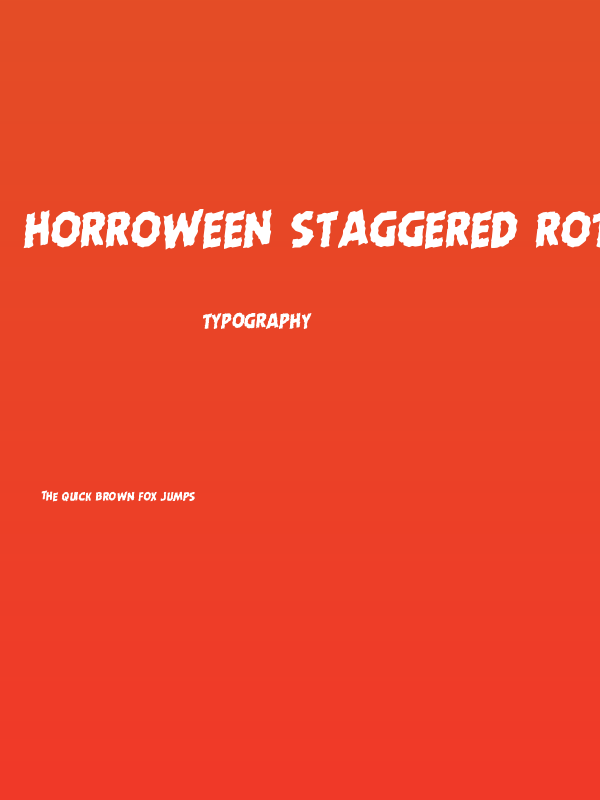 Horroween Staggered Rotalic Poster