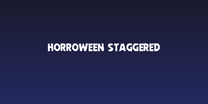 Horroween Staggered Social Header