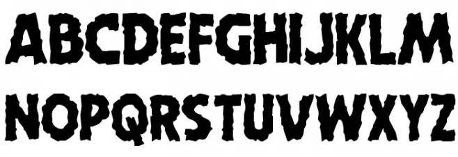 Horroween Шрифта ВЕРХНИЙ