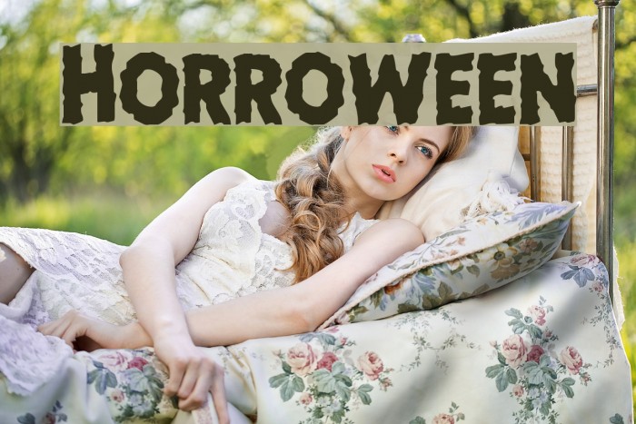 Horroween Font examples