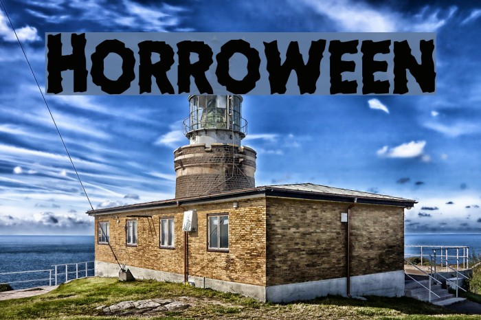 Horroween Font examples