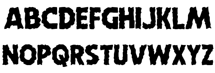 Horroween Font LOWERCASE