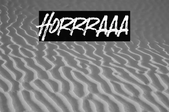 Horrraaa Font examples
