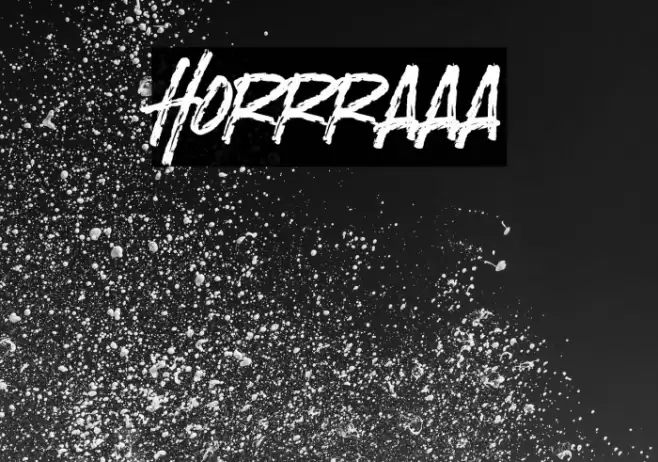 Horrraaa Font examples