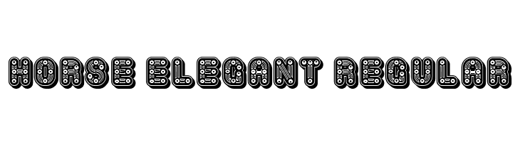 Horse Elegant Regular フォント